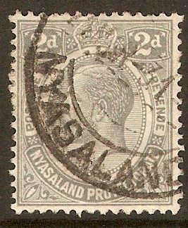 Nyasaland 1934 1d Brown. SG115.